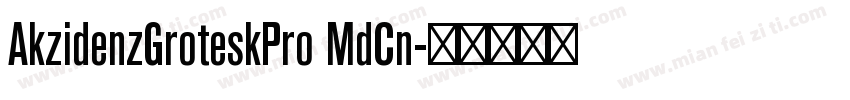 AkzidenzGroteskPro MdCn字体转换